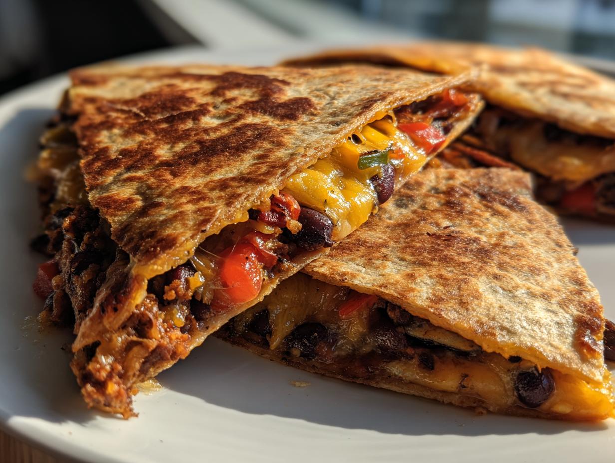 Black Bean Veggie Quesadilla