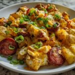Cheesy Ranch Potatoes and Smoked Sausage