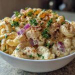 Creamy Deviled Egg Macaroni Salad