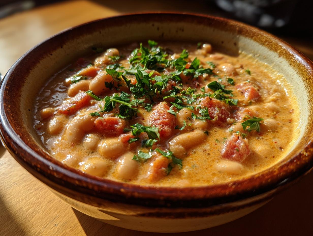 Creamy Tomato White Bean Stew