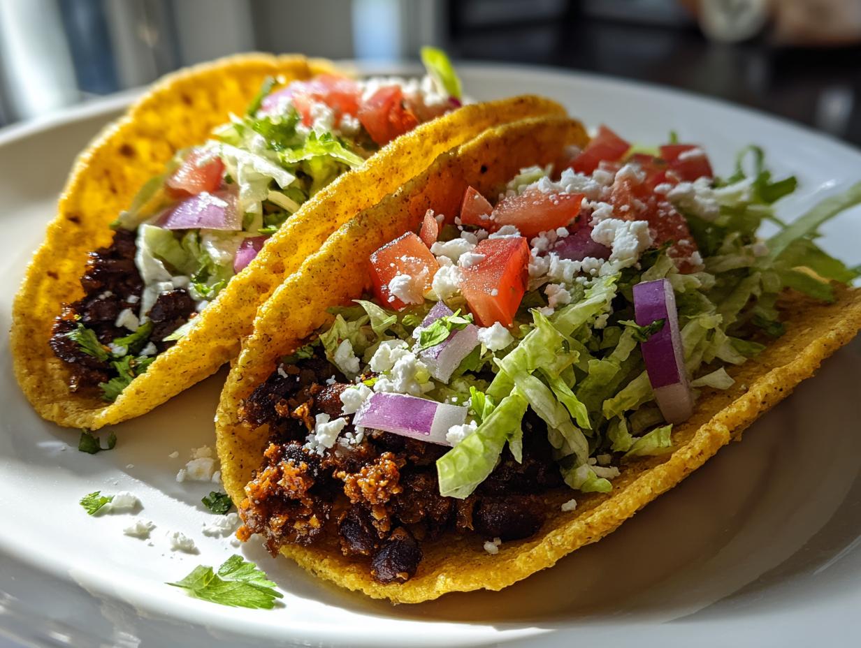 Crispy Black Bean Tacos