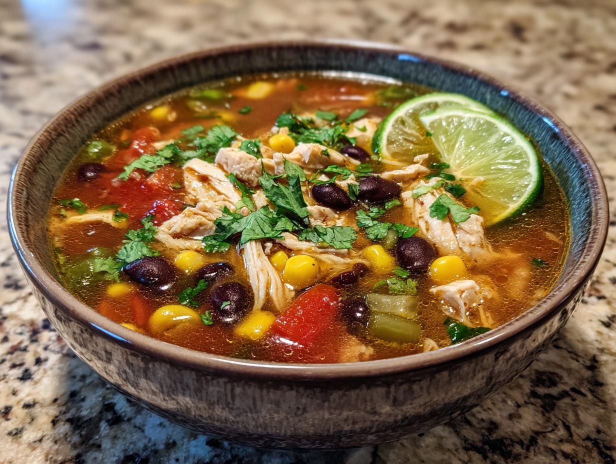 Detox Southwest Chicken Soup