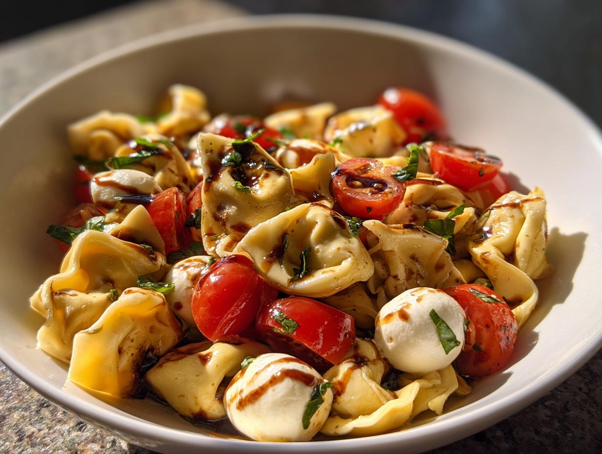 20-Minute Caprese Tortellini Salad: Irresistibly Easy &amp; Delicious