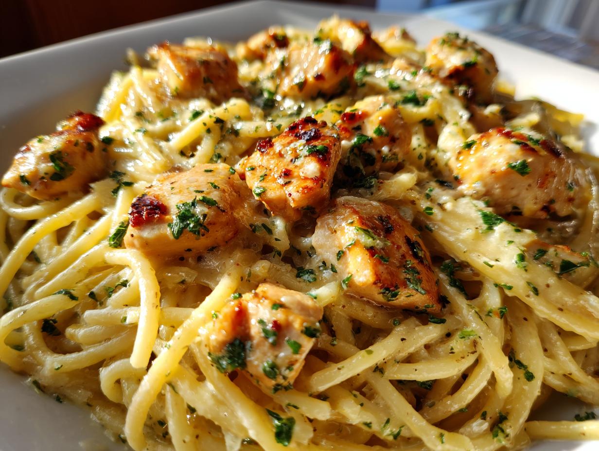 30-Minute Garlic Parmesan Chicken Pasta – Irresistibly Easy &amp; Healthy