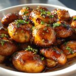 Easy Oven-Roasted Mushrooms with Soy Sauce & Honey