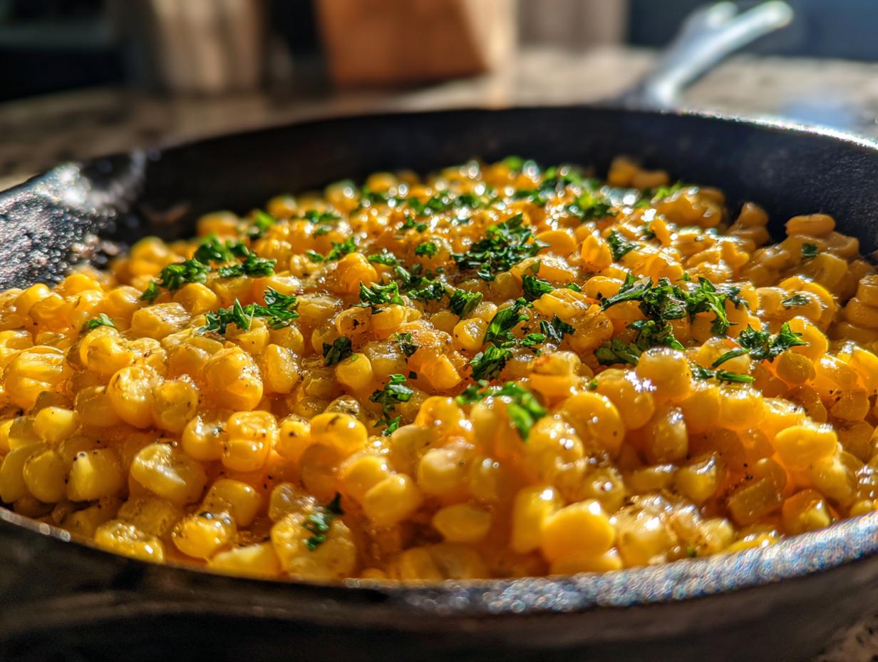 15-Minute Easy Skillet Corn with Honey Butter Perfection