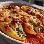 Easy Spinach and Ricotta Stuffed Shells