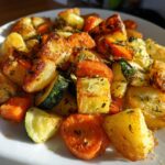Garlic Herb Roasted Potatoes, Carrots, and Zucchini