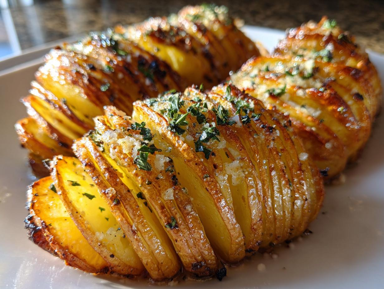 Crispy Hasselback Potatoes