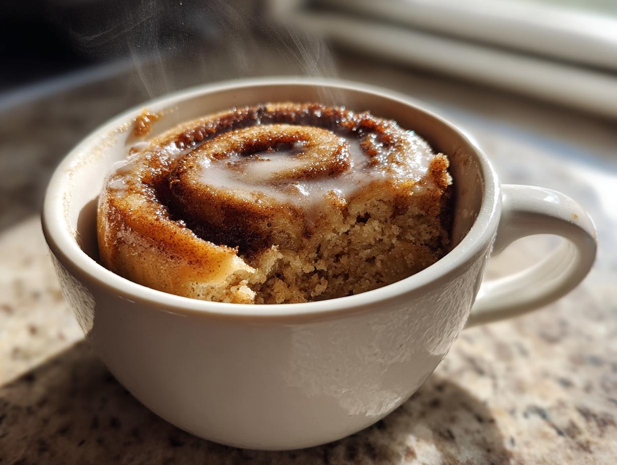 Cinnamon Roll In A Mug