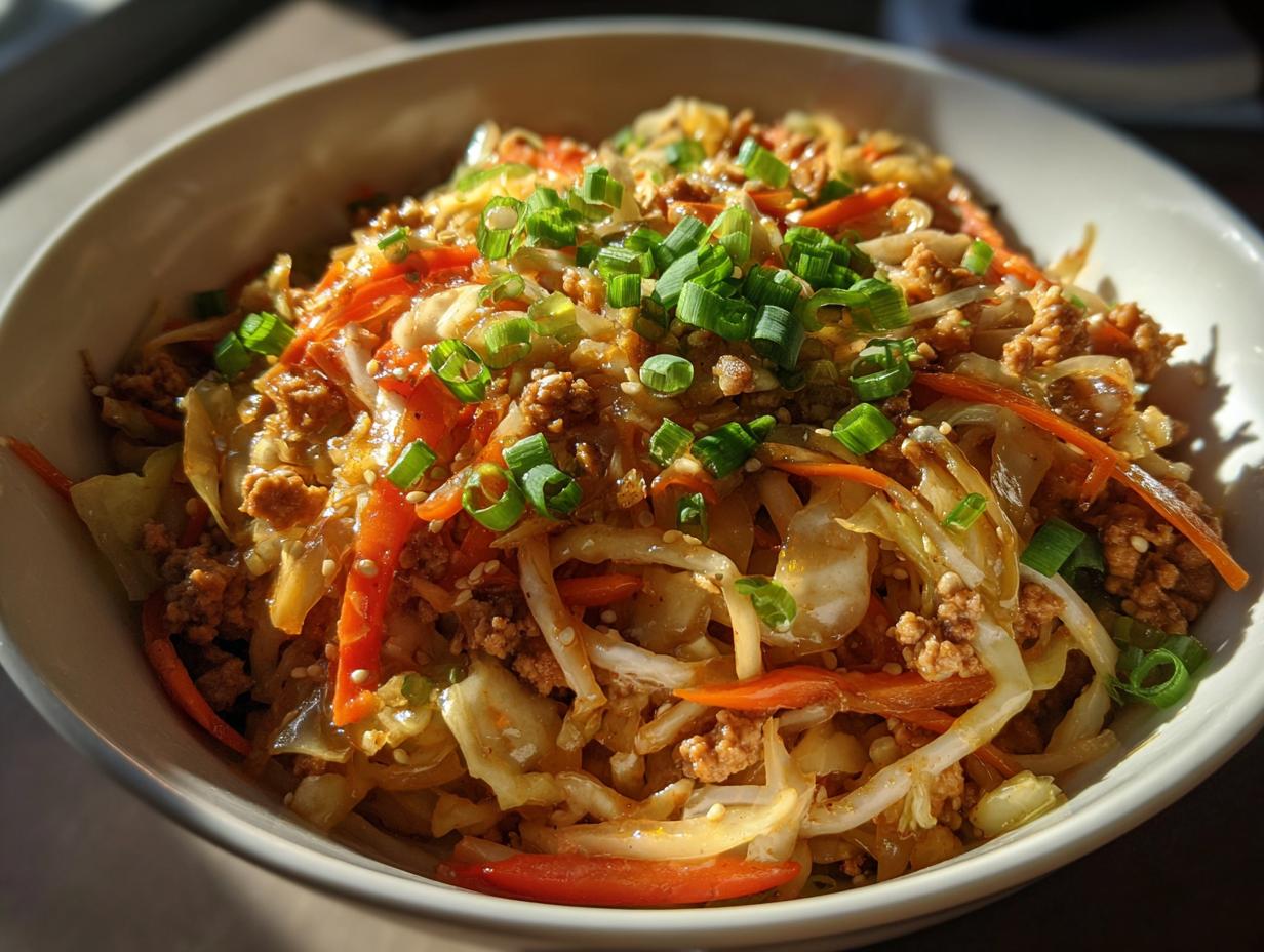 Healthy Egg Roll in a Bowl