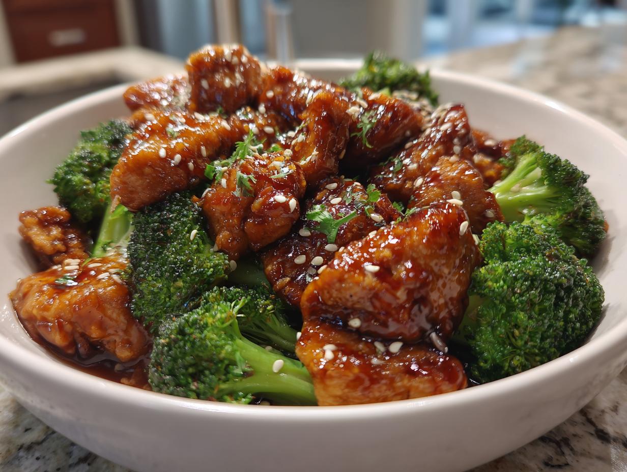 Honey Sesame Chicken and Broccoli Bliss