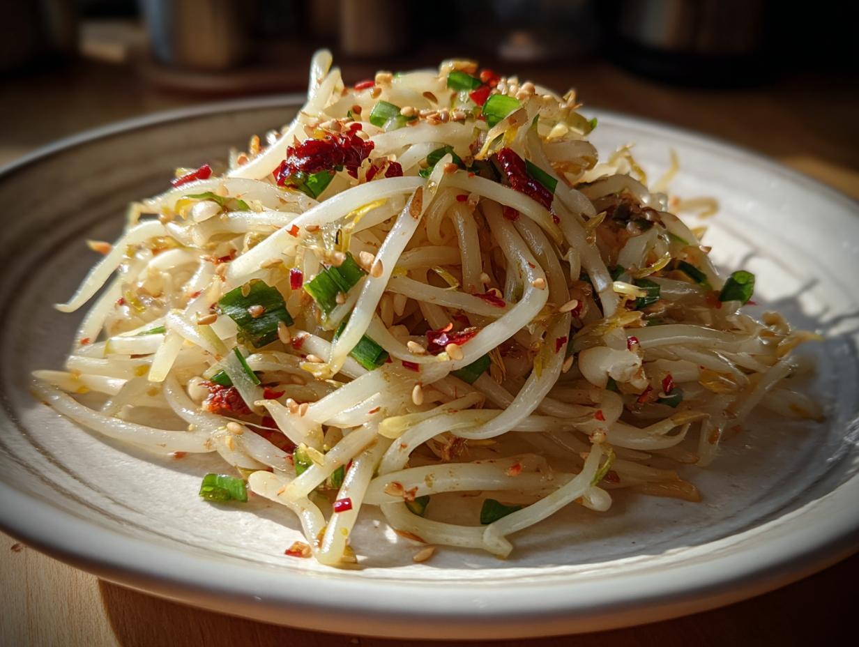 Crispy Korean Bean Sprout Salad