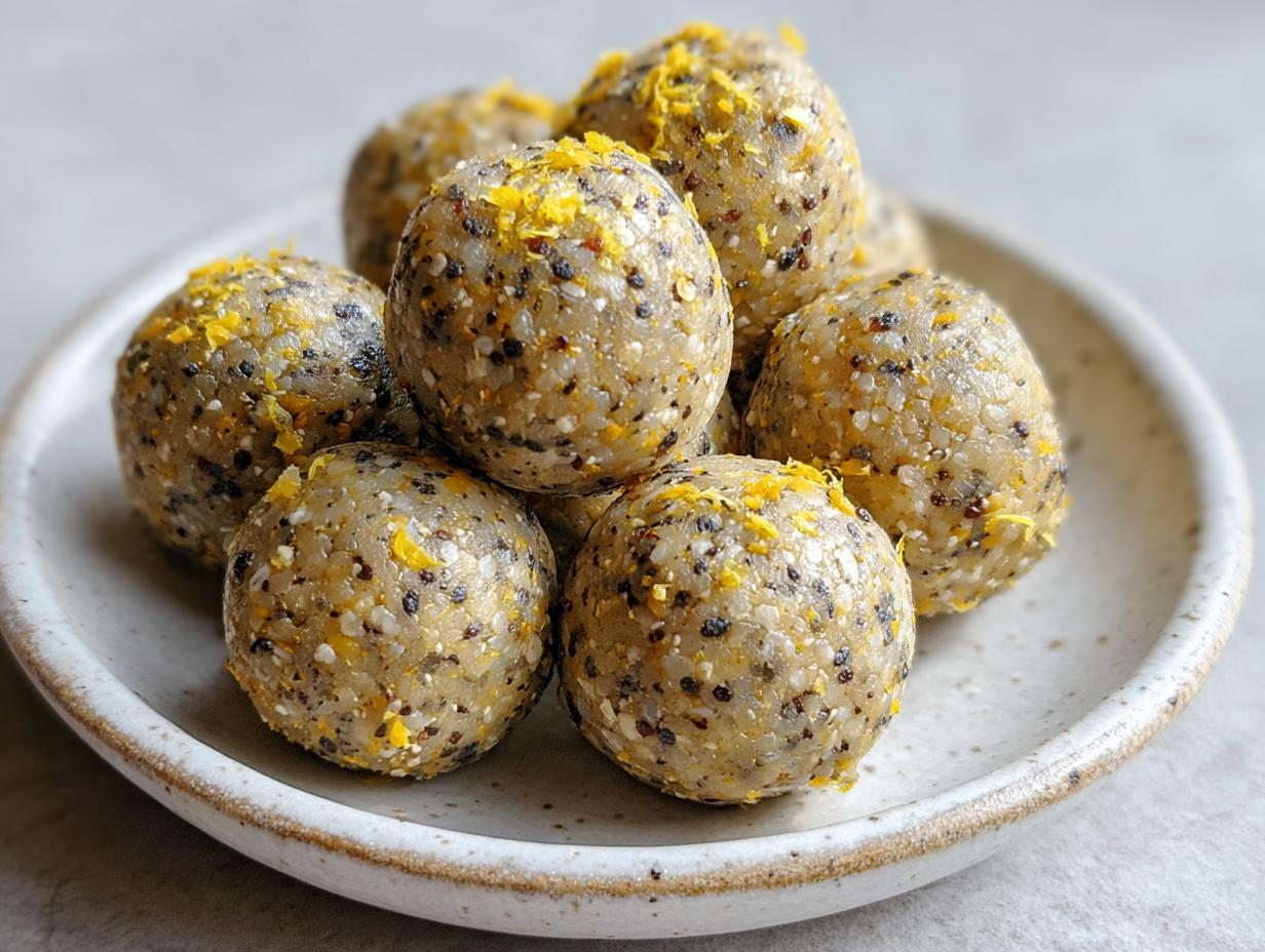 Lemon Poppy Seed Energy Bites