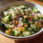 Mexican Cucumber Salad with Street Corn