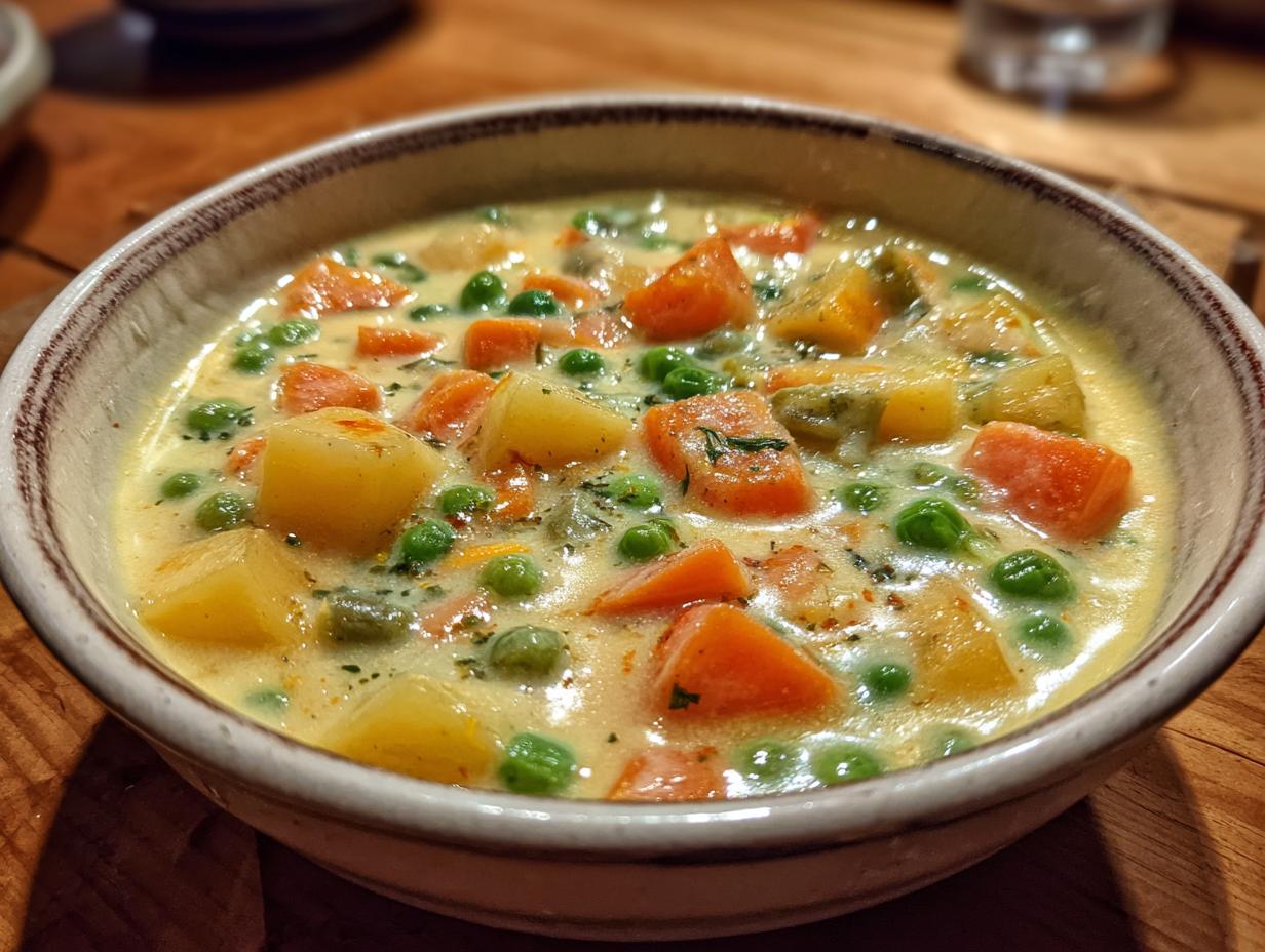 Hearty One-Pot Creamy Vegetable Soup in 35 Minutes