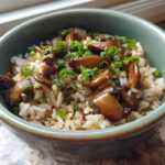 One-Pot Soy Sayce Mushroom Rice