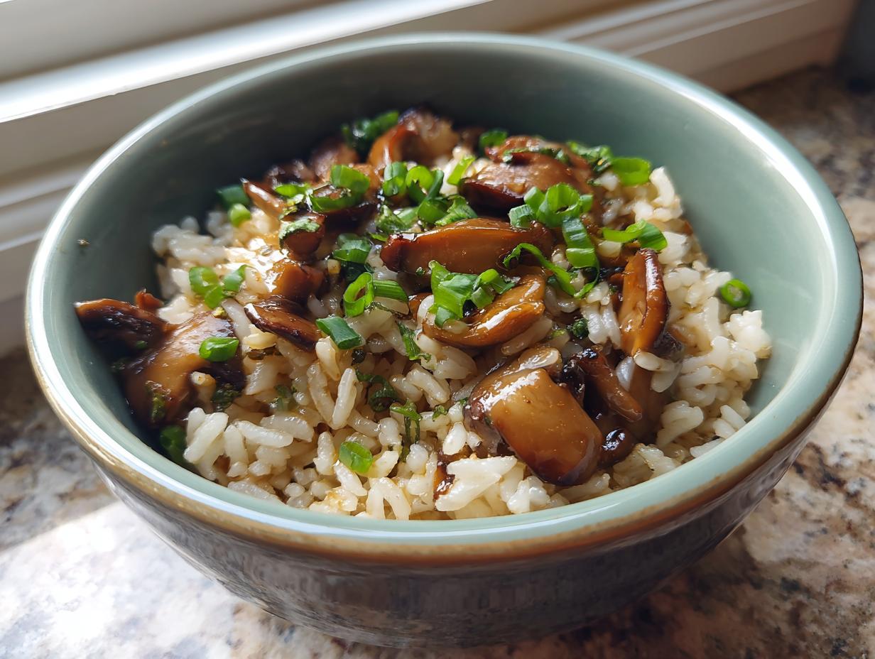 30-Minute One-Pot Soy Sauce Mushroom Rice Revelation