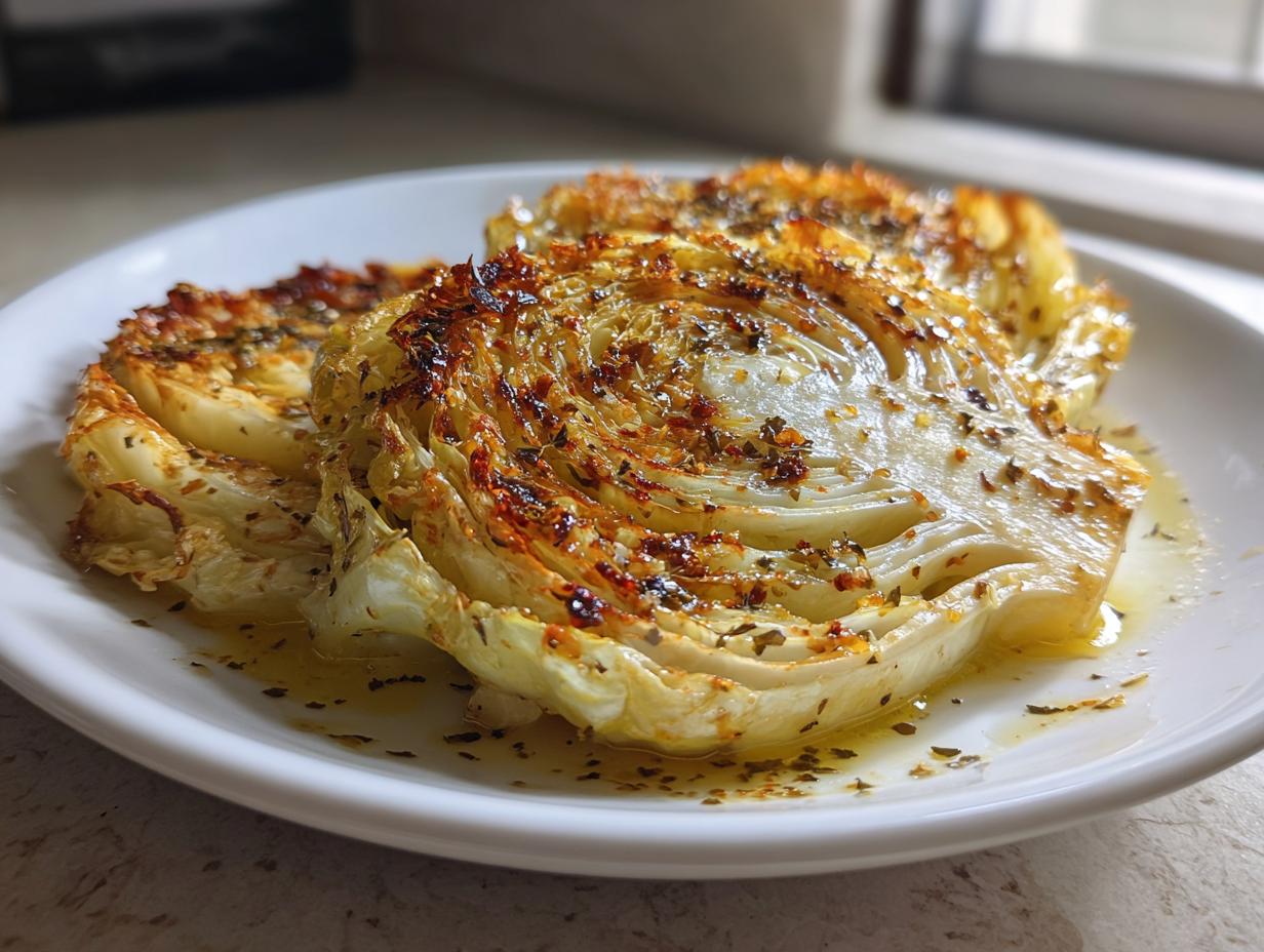 Smoky Roasted Garlic Cabbage Steaks in Just 30 Minutes!