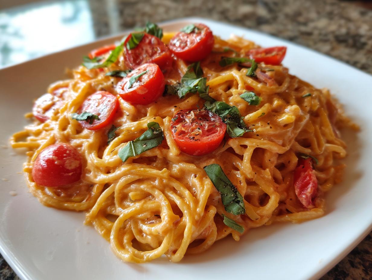 30-Minute Creamy Garlic Tomato Pasta Your Family Will Devour