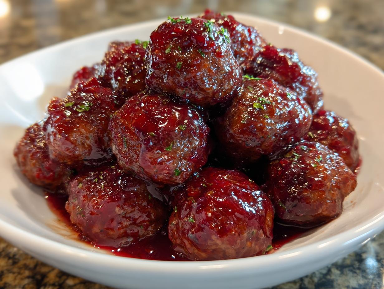 Christmas Cranberry Meatballs