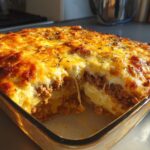 Cheesy Ground Beef & Potato Casserole
