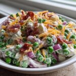 Classic creamy pea salad