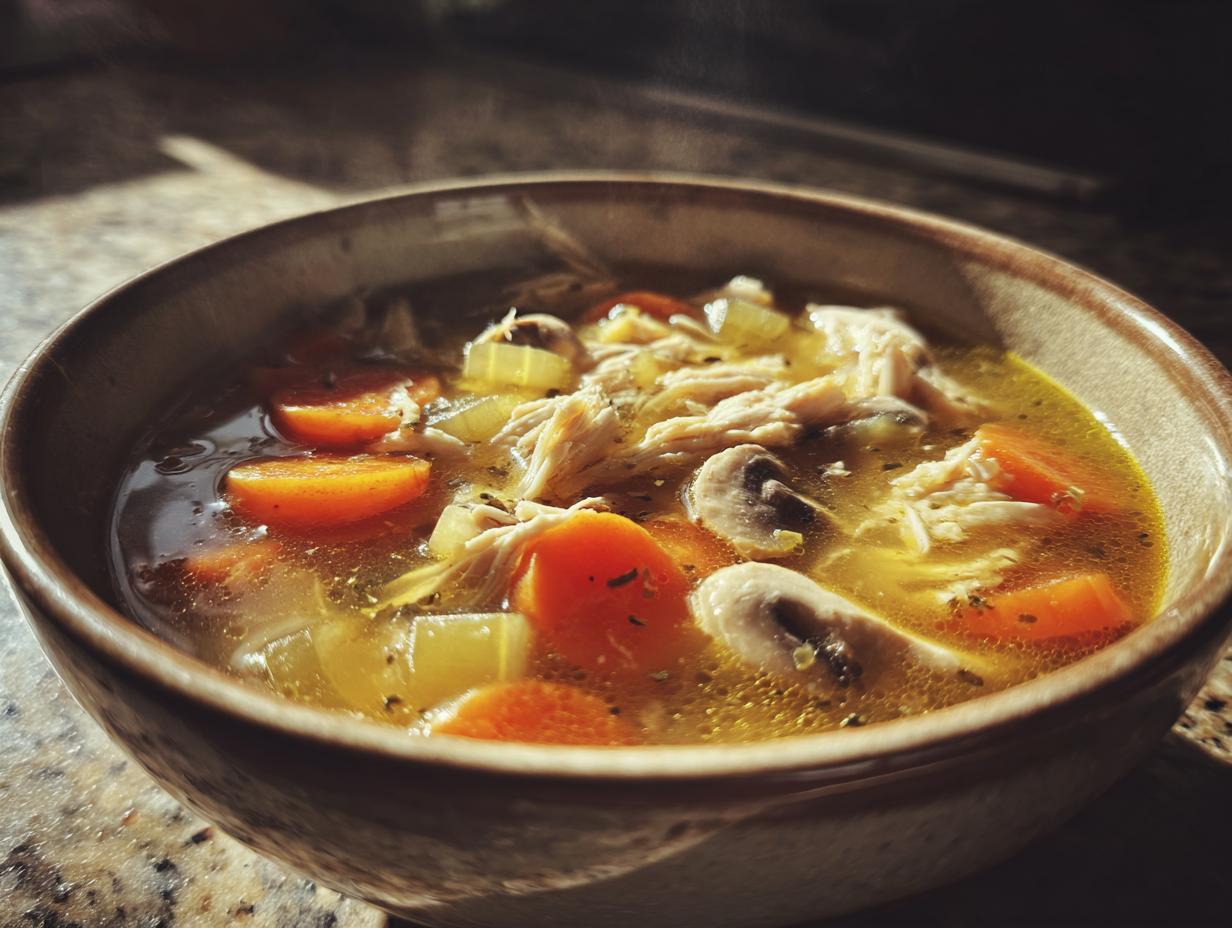 Rotisserie Chicken Mushroom Soup
