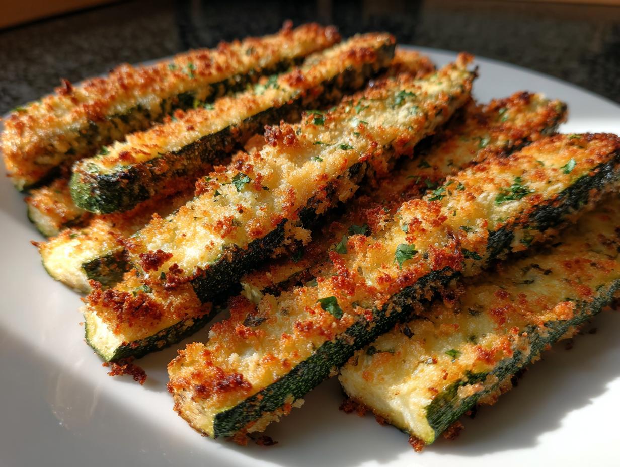 Crispy Baked Parmesan Zucchini