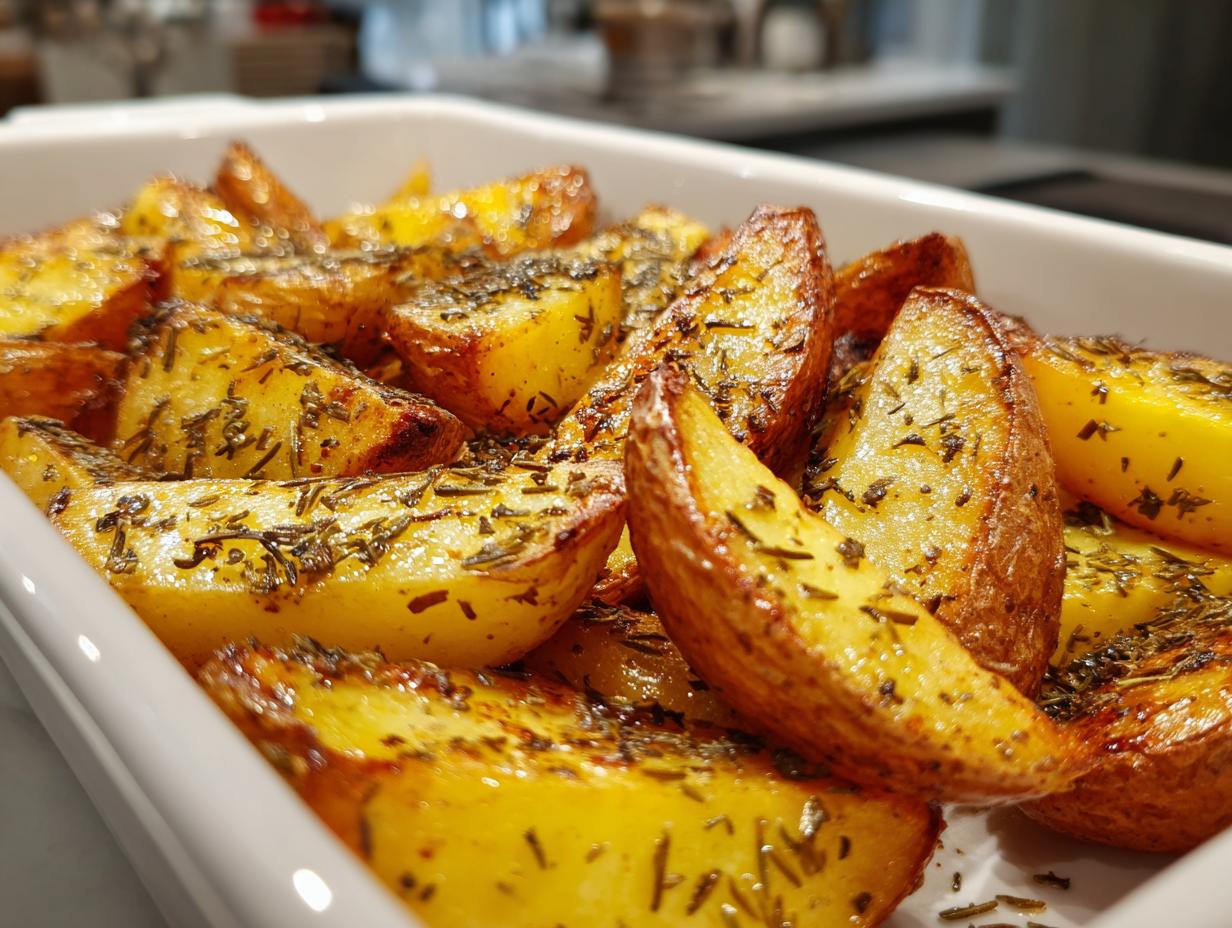 Greek Lemon Potatoes with Crispy Edges