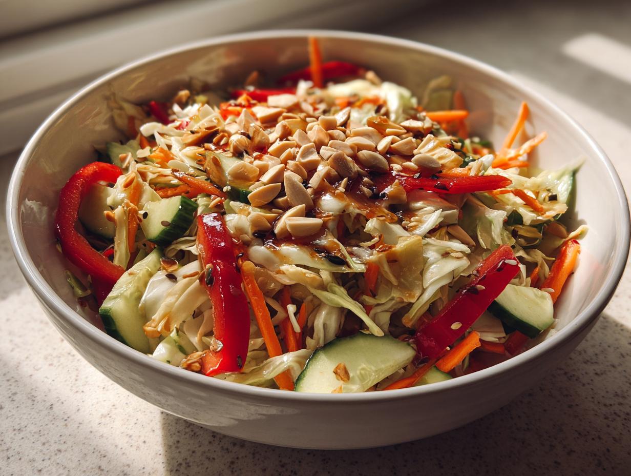 Asian Crunch Salad with Ginger Dressing