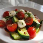 Easy Cucumber Caprese Salad