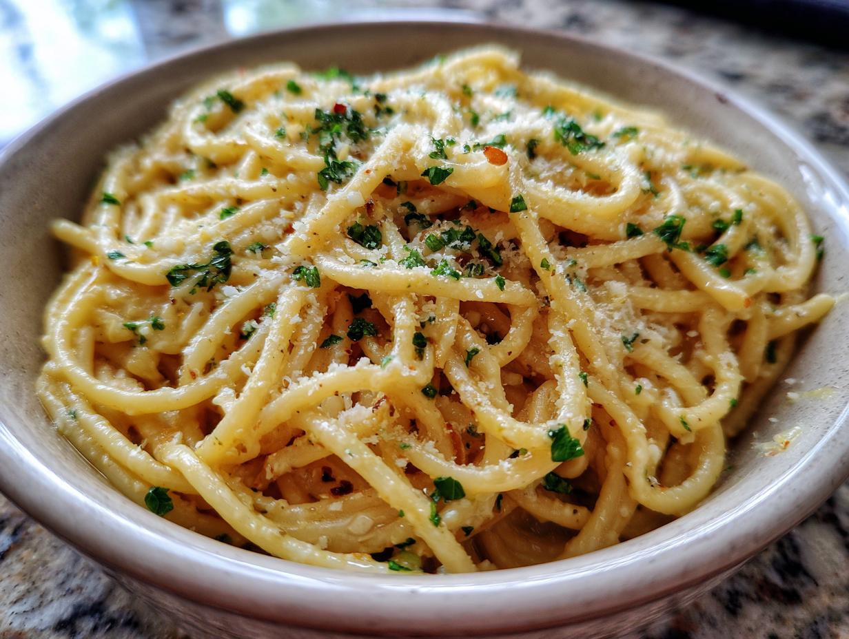 One Pot Creamy Garlic Pasta