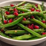 Sautéed Green Beans with Pomegranates