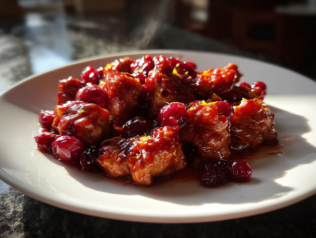 Skillet Cranberry Orange Chicken