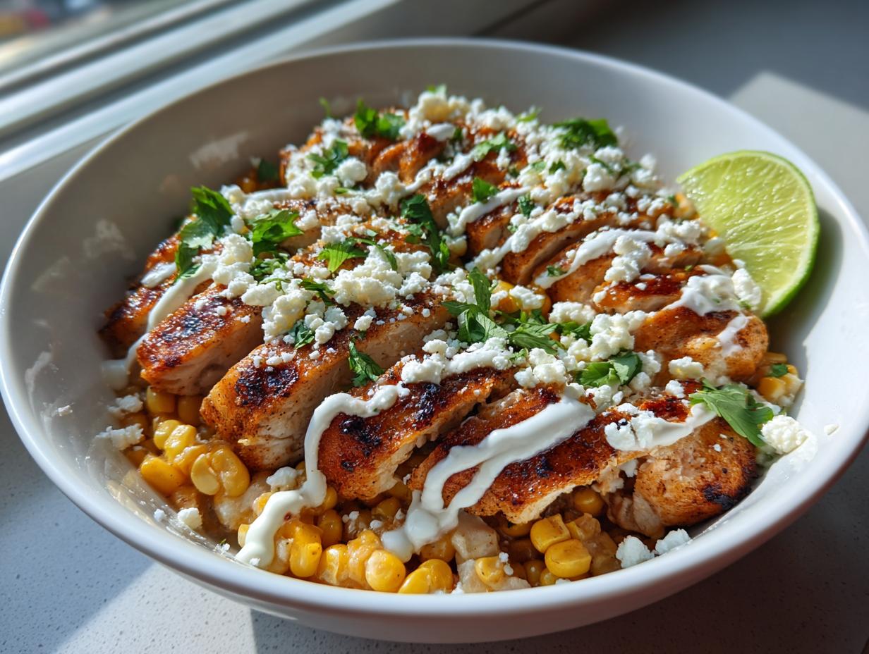 Street Corn Chicken Bowl