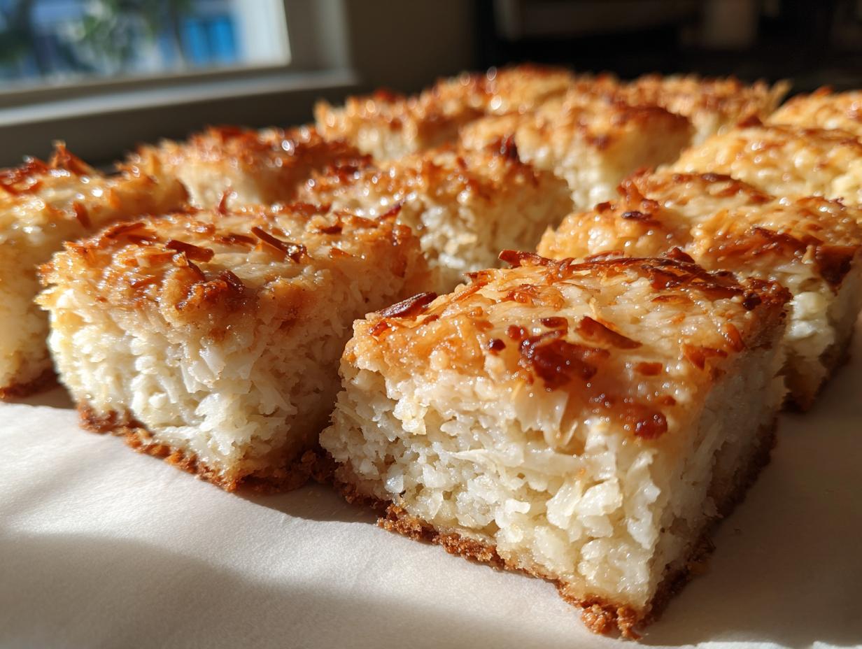 3-Ingredient Coconut Bars
