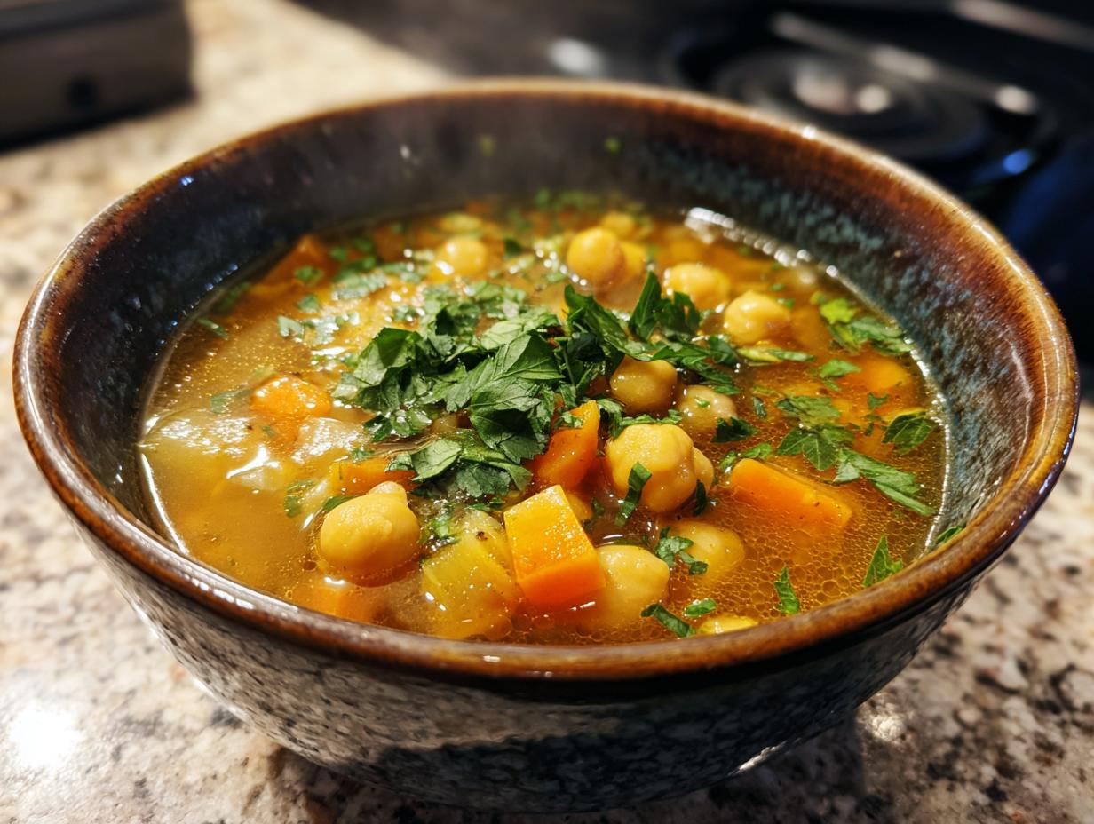 Creamy Chickpea Soup with Smoked Paprika