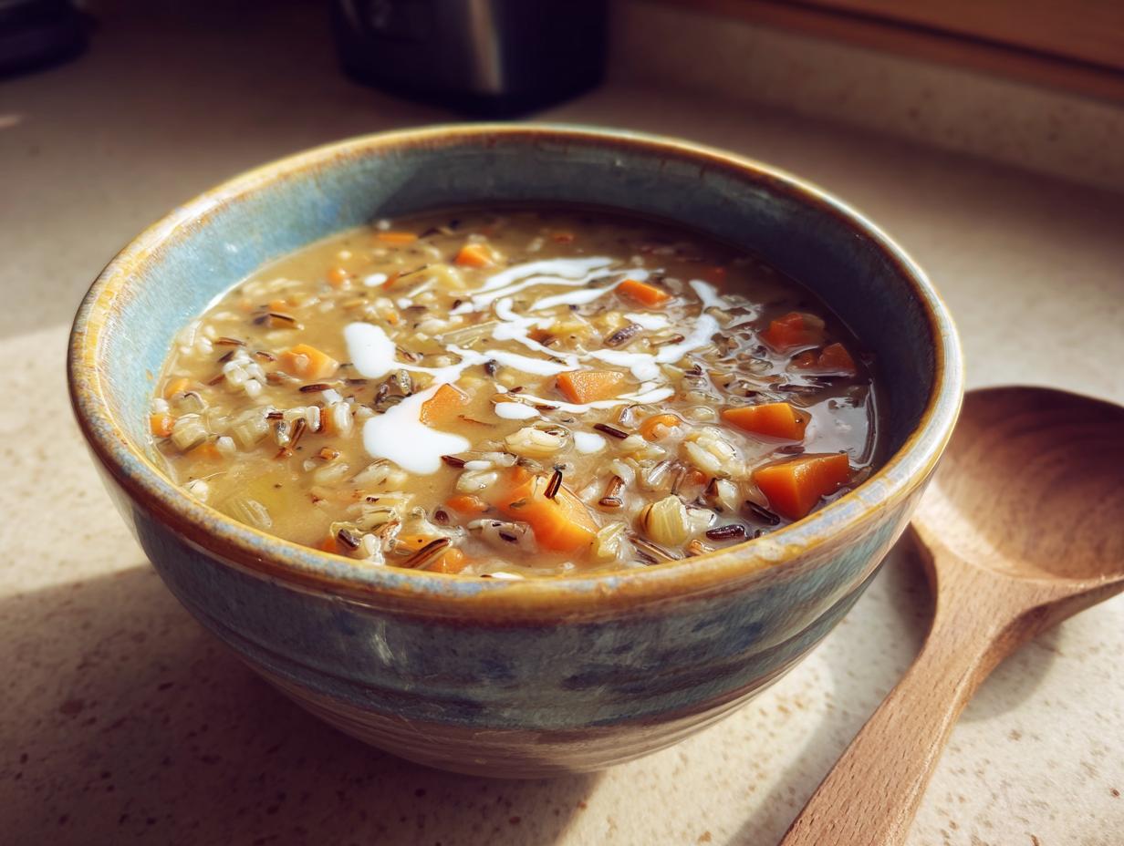 Cozy Autumn Wild Rice Soup