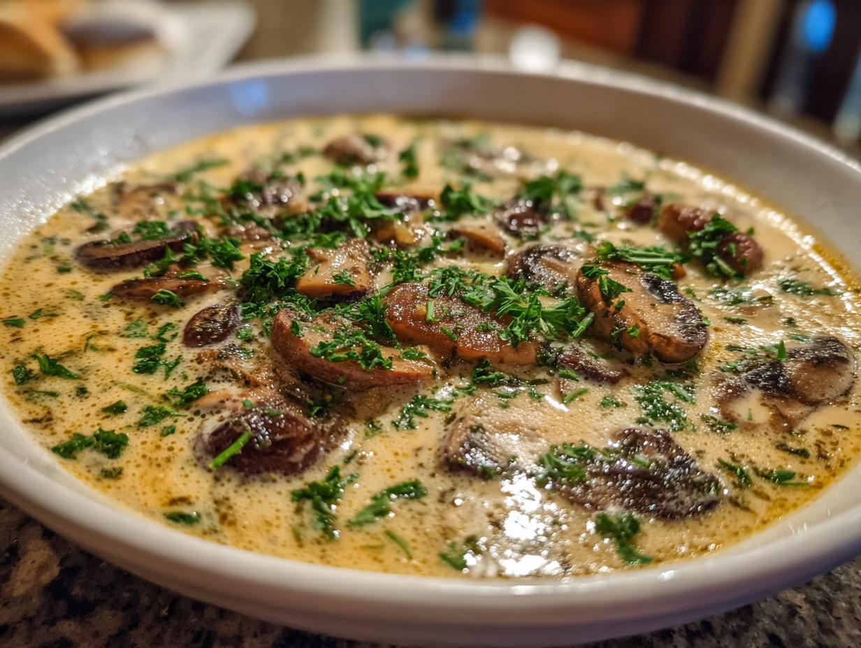Creamy Mushroom Soup Recipe
