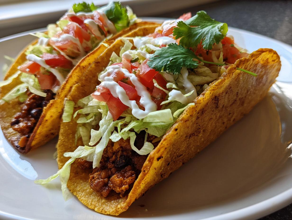 Crispy Black Bean Tacos