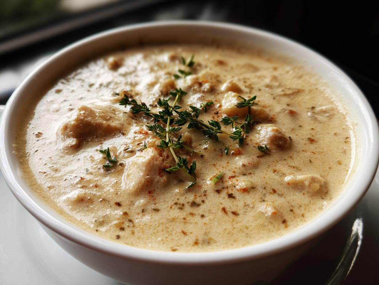 Creamy Chicken and Potato Crockpot Soup