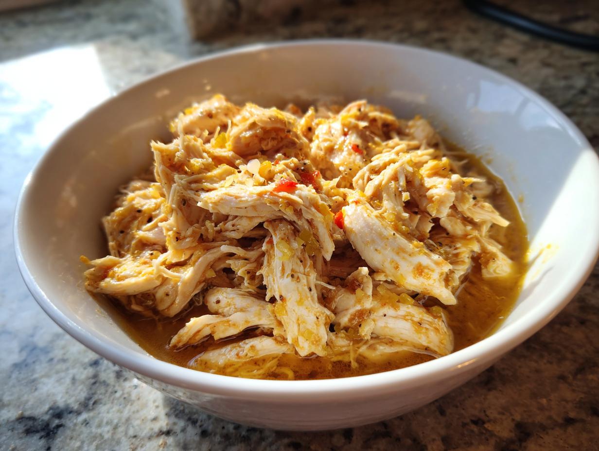Easy Mississippi Chicken in the Slow Cooker