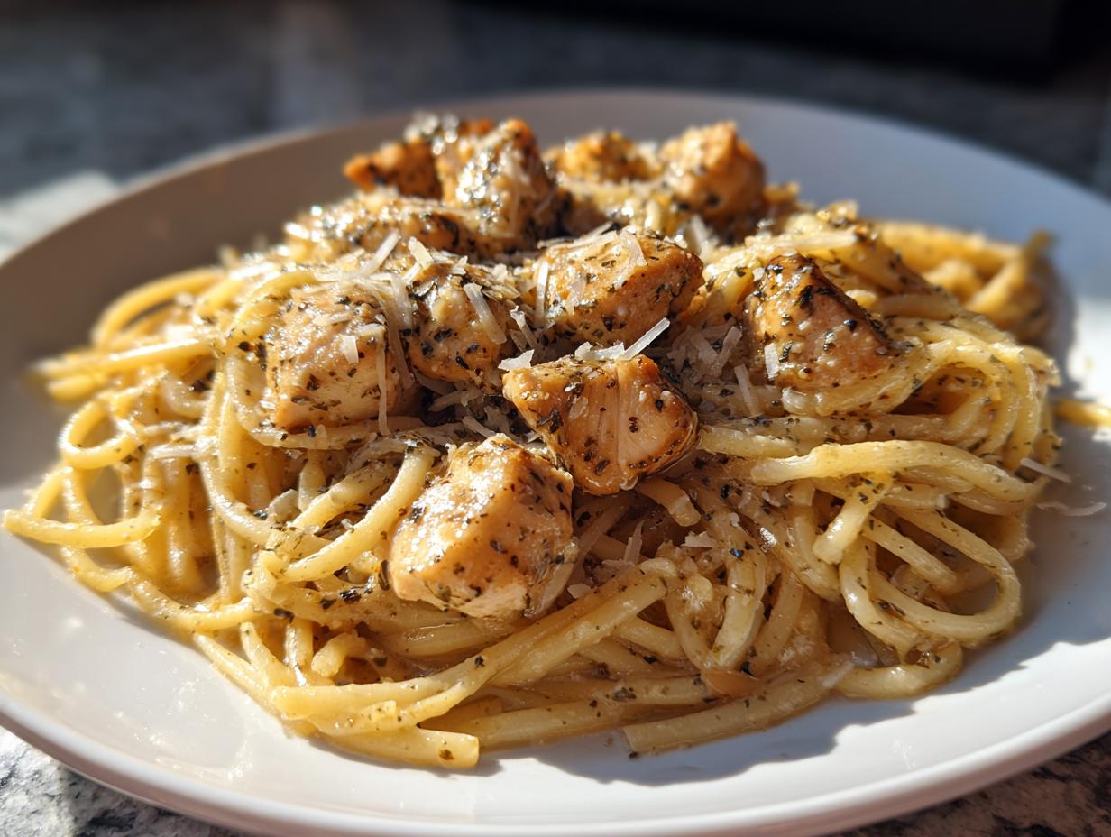 Easy Parmesan Chicken Pasta