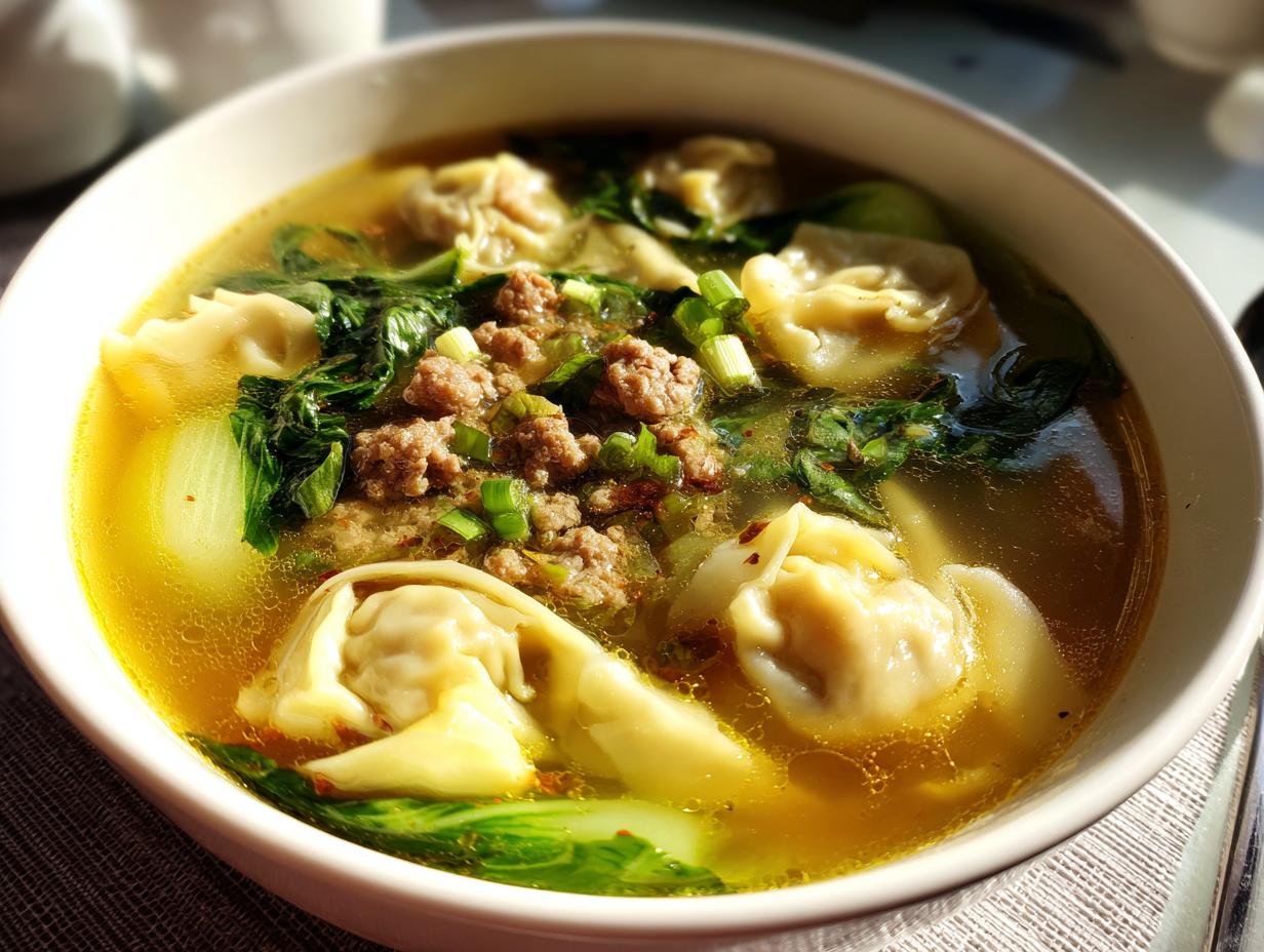 Easy Homemade Wonton Soup