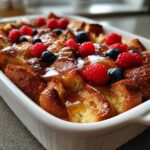 Easy vegan french toast casserole