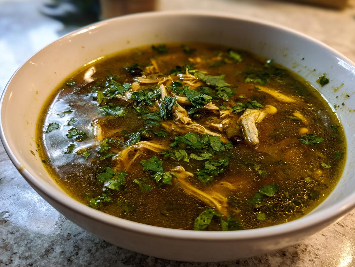 Green Enchilada Chicken Soup