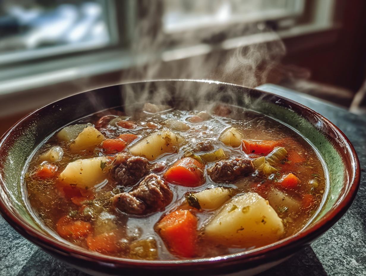 Hearty Hamburger Soup Recipe