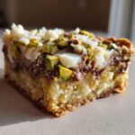 Pistachio Seven Layer Cookie Bars (Dairy-Free + Vegan)