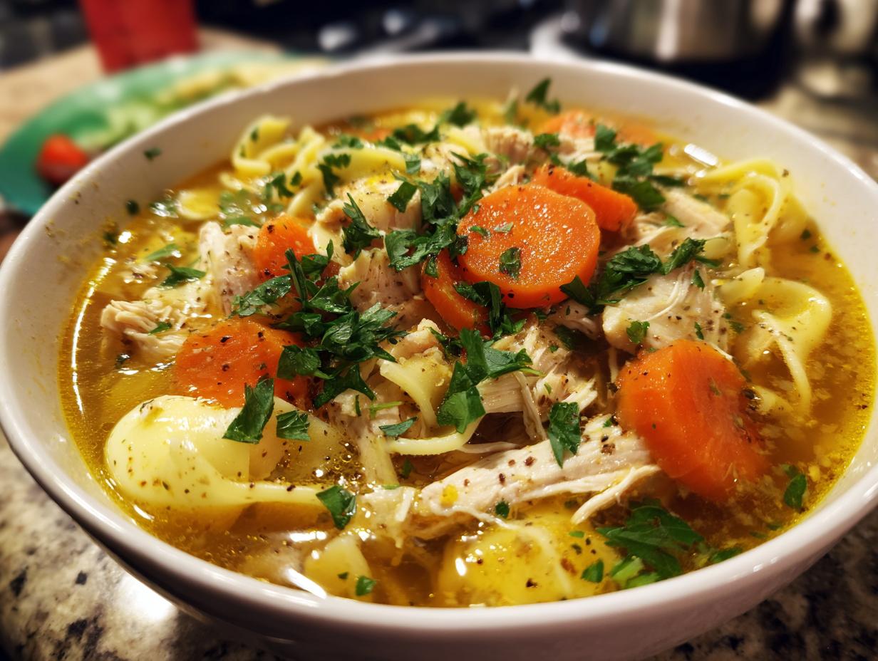 Slow Cooker Chicken Noodle Soup
